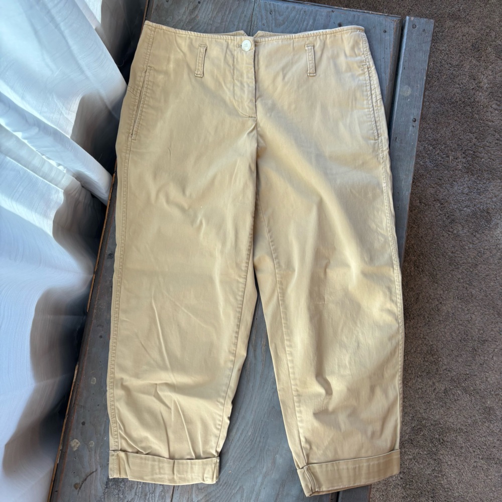 Theory cropped khaki pants | size 6